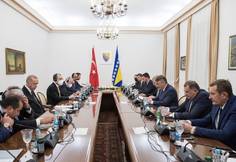 Erdogan s članovima Predsjedništva BiH - Erdogan se sastao s članovima Predsjedništva BiH